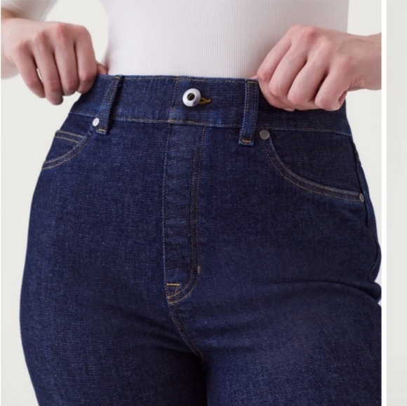 Spanx Denim Cuffed Leg Raw indigo high rise - Picture 3 of 16